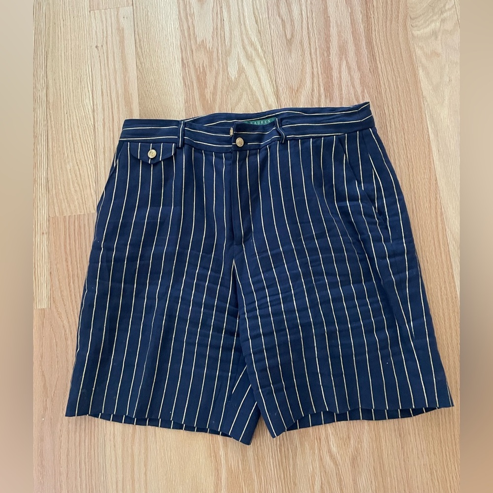 Navy / Nautical Striped Shorts